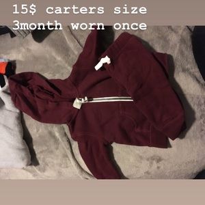 Burgundy jump suit